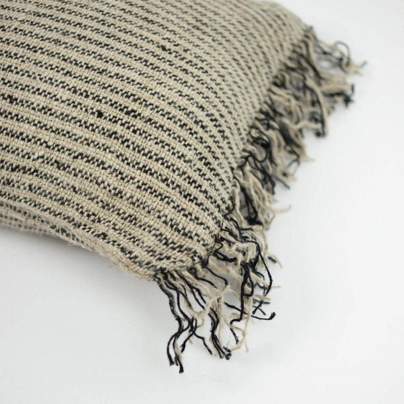 EAST STRIPED CUSHION COVER LINEN 70     - CUSHIONS